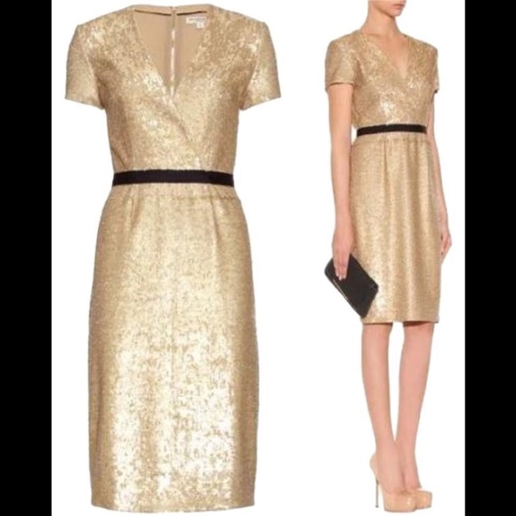 Burberry Sequin Crossover Dress 